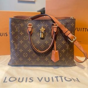 Authentic LV Monogram Carmel Flower Tote